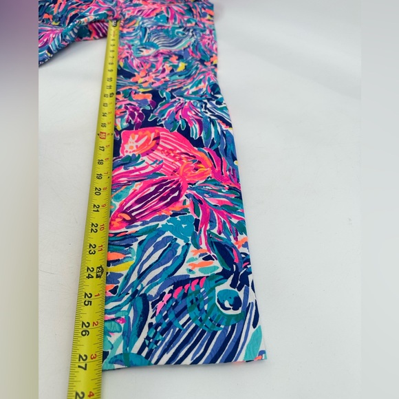 Lilly Pulitzer Kelly Skinny Ankle Pant True Blue Seas the Day Resort Size 2 - Picture 9 of 9